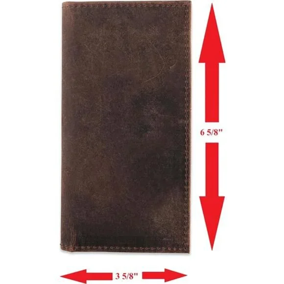 Men's RFID Vintage Look Genuine Leather Long Bifold